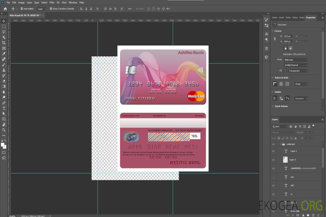 Bosnie-Herzégovine Mastercard de la banque Addiko template Bosnie-Herzégovine Mastercard de la banque Addiko template